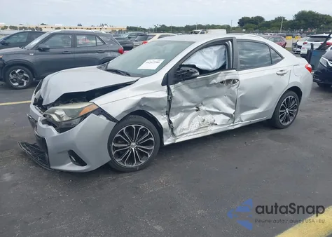 2014 Toyota Corolla S Plus z USA, uszkodzony, nr VIN 2T1BURHE0EC174584